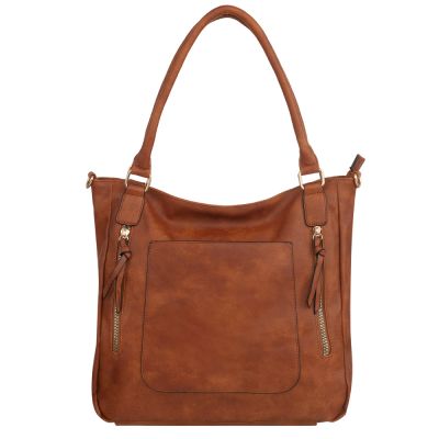 -30% FIRENZE BAGS camel ruda klasyczna skórzana torebka torba A4