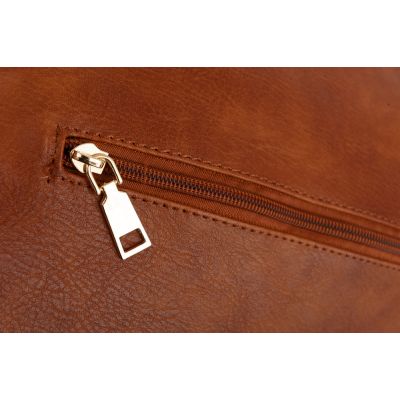 -30% FIRENZE BAGS camel ruda klasyczna skórzana torebka torba A4