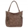 -30% FIRENZE BAGS taupe cappuccino klasyczna skórzana torebka torba A4