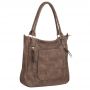 -30% FIRENZE BAGS taupe cappuccino klasyczna skórzana torebka torba A4