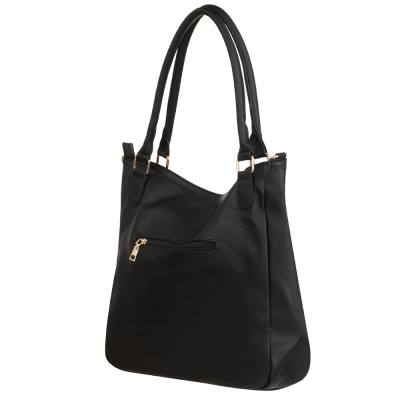 -30% FIRENZE BAGS czarna klasyczna skórzana torebka torba A4