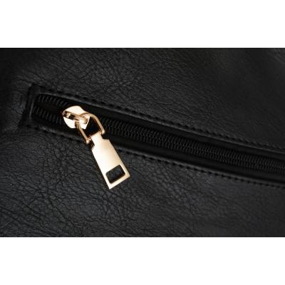 -30% FIRENZE BAGS czarna klasyczna skórzana torebka torba A4