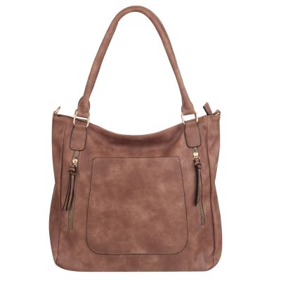 -30% FIRENZE BAGS różowy beż klasyczna skórzana torebka torba A4