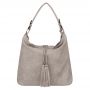 -33% FASHION BAGS - SZARA klasyczna skórzana torebka torba worek modna skóra A4 pikowana