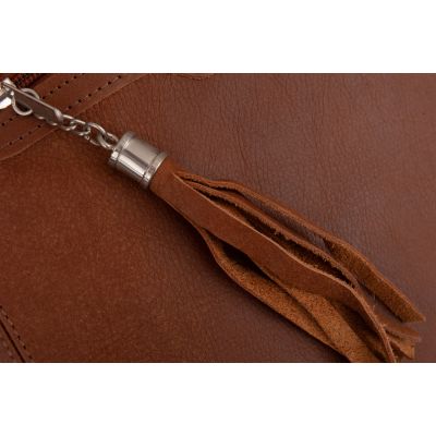 -25% Vintage skórzany camel rudy plecak torba A4 miękka SKÓRA NATURALNA