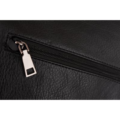 -30% MAGIC BAGS czarna klasyczna skórzana torebka torba A4