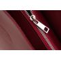 Vera Pelle - Włoska A4 czerwona / bordowa klasyczna elegancka torebka