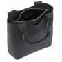 L'ARTIGIANO Włoska grafitowa / szara A4 klasyczna skórzana torebka shopper bag