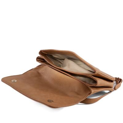 GESIA FIRENZE camel cielista elegancka podłużna torebka
