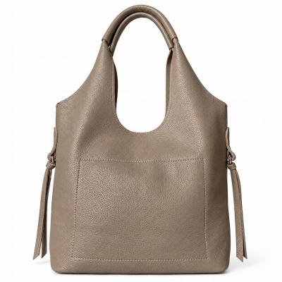 - HIT - TAUPE TOREBKA SKÓRA NATURALNA SHOPPER A4 TORBA SKÓRZANA