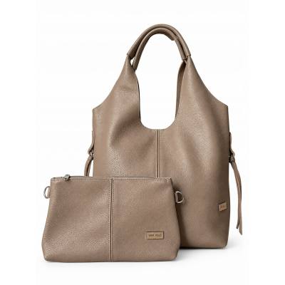 - HIT - TAUPE TOREBKA SKÓRA NATURALNA SHOPPER A4 TORBA SKÓRZANA