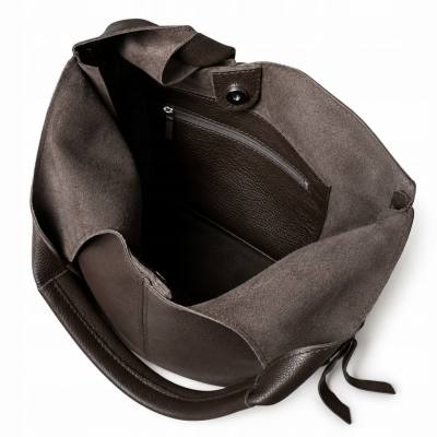 - HIT - CZEKOLADOWA TOREBKA SKÓRA NATURALNA SHOPPER A4 TORBA SKÓRZANA