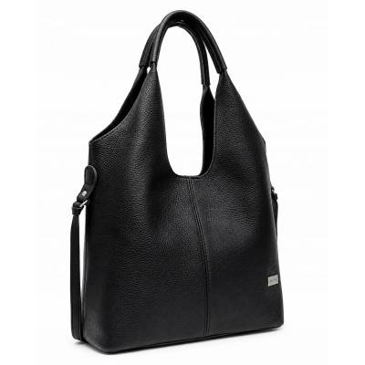- HIT - CZARNA TOREBKA SKÓRA NATURALNA SHOPPER A4 TORBA SKÓRZANA
