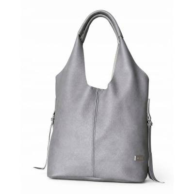 - HIT - SZARA TOREBKA SKÓRA NATURALNA SHOPPER A4 TORBA SKÓRZANA