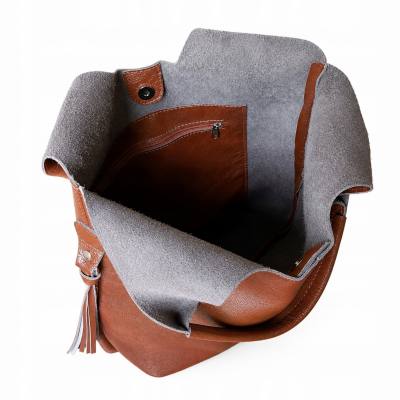 - HIT - BRĄZOWA TOREBKA SKÓRA NATURALNA SHOPPER A4 TORBA SKÓRZANA