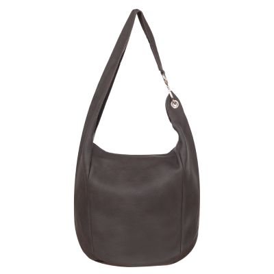 -30% MAGIC BAGS - szara grafitowa asymetryczna torebka torba worek skóra A4