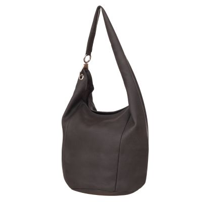 -30% MAGIC BAGS - szara grafitowa asymetryczna torebka torba worek skóra A4