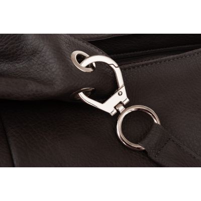 -30% MAGIC BAGS - szara grafitowa asymetryczna torebka torba worek skóra A4