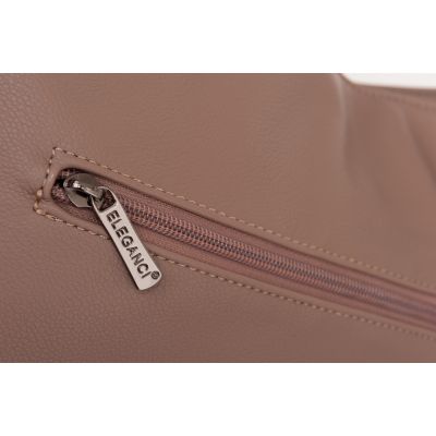 -30% CAPPUCCINO TAUPE klasyczna skórzana torebka torba worek modna skóra