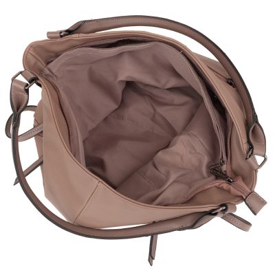 -30% CAPPUCCINO TAUPE klasyczna skórzana torebka torba worek modna skóra