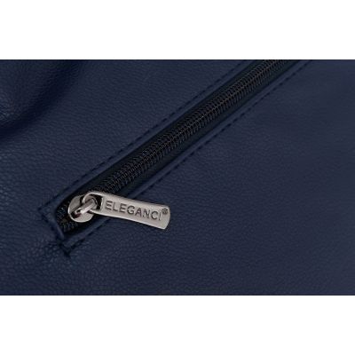 -30% GRANATOWA klasyczna skórzana torebka torba worek modna skóra