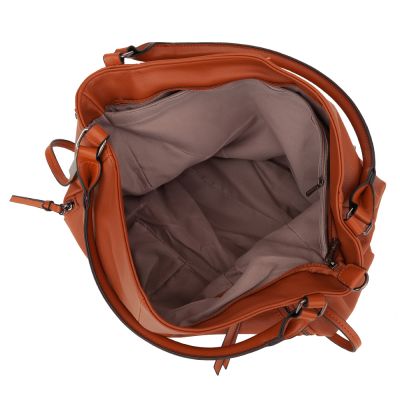 -30% CAMEL RUDA klasyczna skórzana torebka torba worek modna skóra