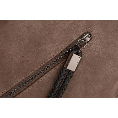 -30% CAPPUCCINO skórzana torebka torba worek modna skóra troczek