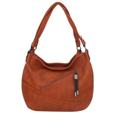 -30% CAMEL RUDA skórzana torebka torba worek modna skóra troczek
