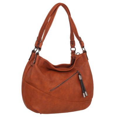 -30% CAMEL RUDA skórzana torebka torba worek modna skóra troczek