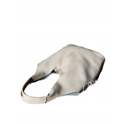 - HIT - BEŻOWA TOREBKA SKÓRA NATURALNA SHOPPER A4 TORBA SKÓRZANA