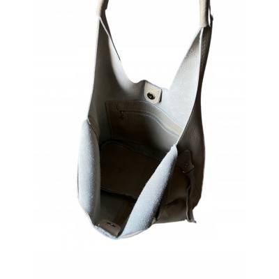 - HIT - BEŻOWA TOREBKA SKÓRA NATURALNA SHOPPER A4 TORBA SKÓRZANA