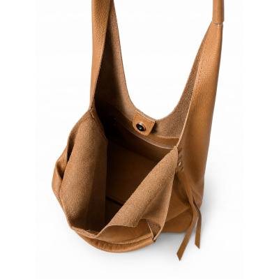 - HIT - MUSZTARDOWA TOREBKA SKÓRA NATURALNA SHOPPER A4 TORBA SKÓRZANA