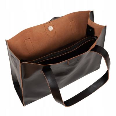 -25% CZARNA SKÓRZANA TOREBKA XL SKÓRA NATURALNA shopper