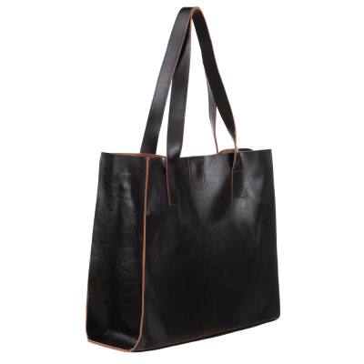 -25% CZARNA SKÓRZANA TOREBKA XL SKÓRA NATURALNA shopper