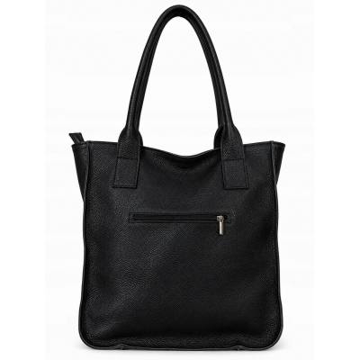 - HIT - CZARNA TOREBKA SKÓRA NATURALNA SHOPPER A4 DAMSKA TORBA SKÓRZANA