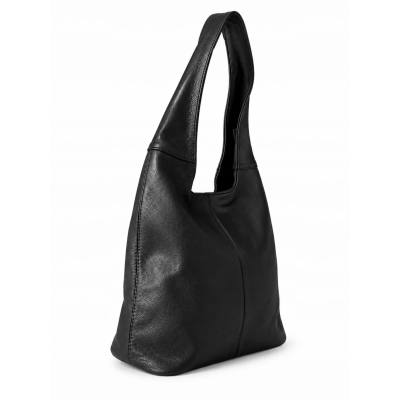 - CZARNA TOREBKA SKÓRA NATURALNA SHOPPER BAG