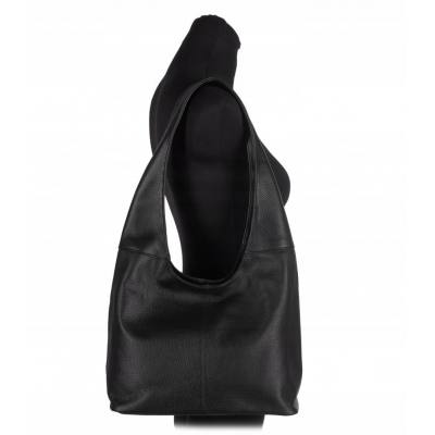 - CZARNA TOREBKA SKÓRA NATURALNA SHOPPER BAG