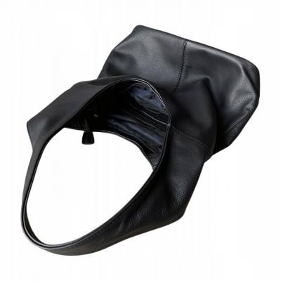 - CZARNA TOREBKA SKÓRA NATURALNA SHOPPER BAG