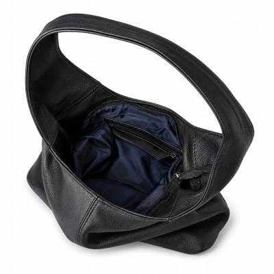 - CZARNA TOREBKA SKÓRA NATURALNA SHOPPER BAG