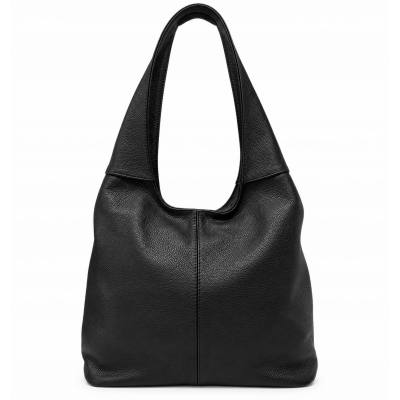 - CZARNA TOREBKA SKÓRA NATURALNA SHOPPER BAG