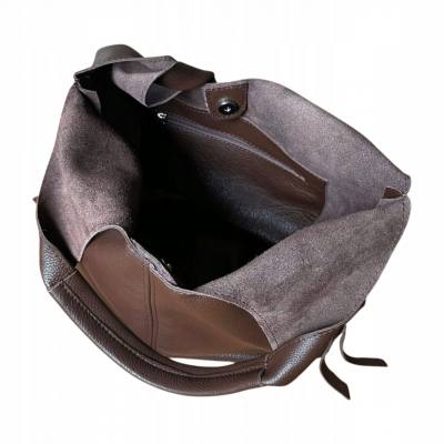 - HIT - CZEKOLADOWA TOREBKA SKÓRA NATURALNA SHOPPER A4 TORBA SKÓRZANA