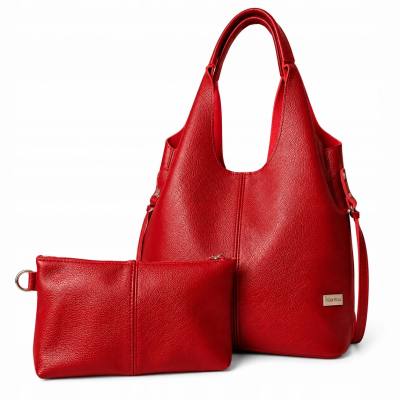 - HIT - CZERWONA TOREBKA SKÓRA NATURALNA SHOPPER A4 TORBA SKÓRZANA