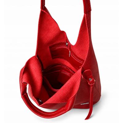 - HIT - CZERWONA TOREBKA SKÓRA NATURALNA SHOPPER A4 TORBA SKÓRZANA
