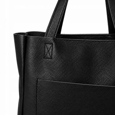 - CZARNA TOREBKA SKÓRA NATURALNA SHOPPER BAG