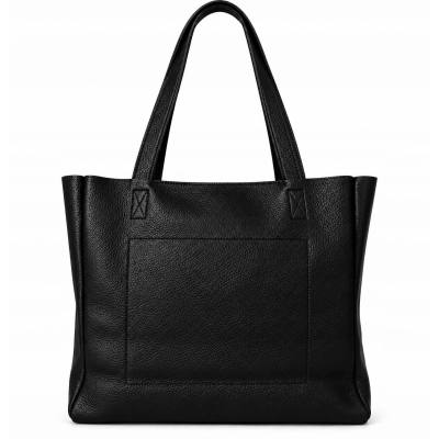 - CZARNA TOREBKA SKÓRA NATURALNA SHOPPER BAG