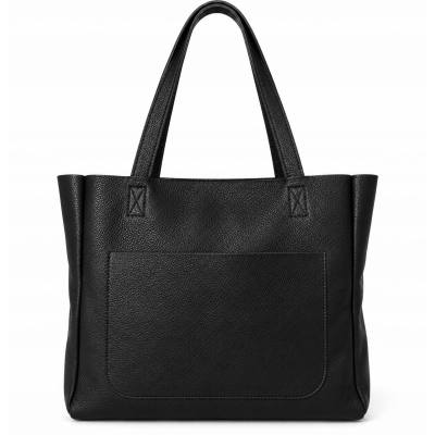 - CZARNA TOREBKA SKÓRA NATURALNA SHOPPER BAG