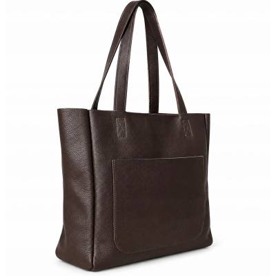 - CZEKOLADOWA TOREBKA SKÓRA NATURALNA SHOPPER BAG