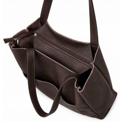 - CZEKOLADOWA TOREBKA SKÓRA NATURALNA SHOPPER BAG