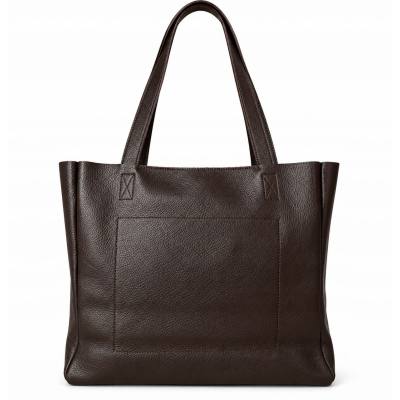 - CZEKOLADOWA TOREBKA SKÓRA NATURALNA SHOPPER BAG