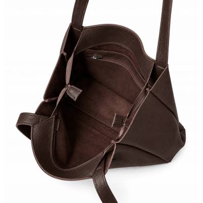 - CZEKOLADOWA TOREBKA SKÓRA NATURALNA SHOPPER BAG